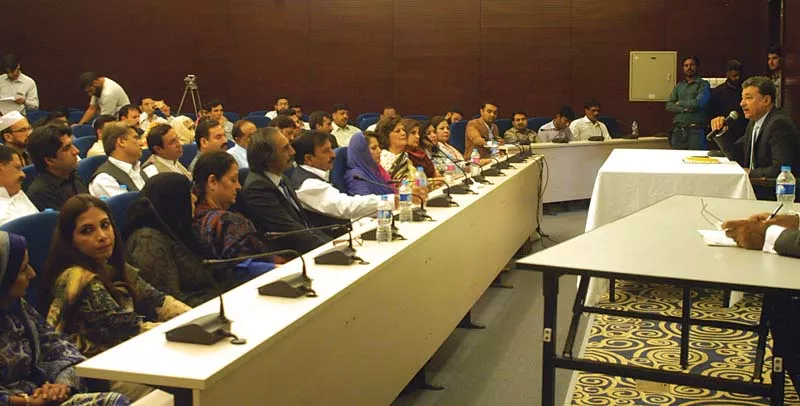 islamabad mayor sheik anser aziz chairing the session photo express islamabad mayor sheik anser aziz chairing the session photo express