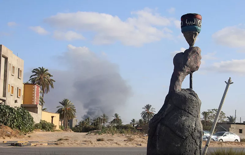 smoke rises during heavy clashes between rival factions in tripoli libya photo reuters smoke rises during heavy clashes between rival factions in tripoli libya photo reuters