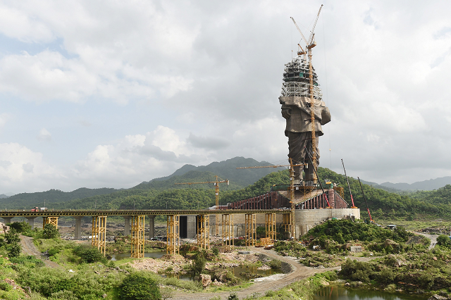 the under construction quot statue of unity quot a monument dedicated to indian independence leader sardar vallabhbhai patel photo afp the under construction quot statue of unity quot a monument dedicated to indian independence leader sardar vallabhbhai patel photo afp