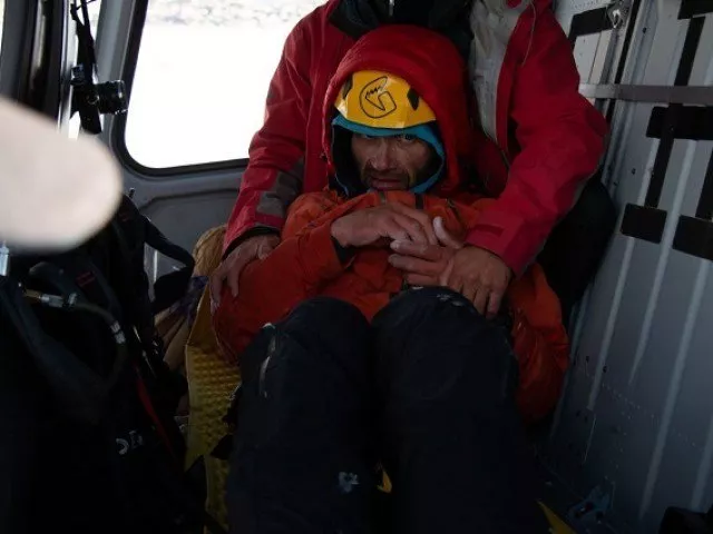 russian climber alexander gukov after his rescue by the pakistan army aviation from latok 1 peak photo ispr russian climber alexander gukov after his rescue by the pakistan army aviation from latok 1 peak photo ispr