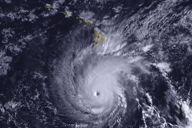 satellite image of a hurricane photo afp