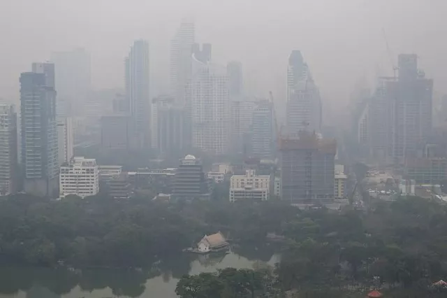 the skyline is seen through morning air pollution in bangkok photo reuters the skyline is seen through morning air pollution in bangkok photo reuters
