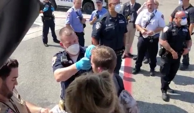 passengers are assisted by the air cabin crew and the emergency services on a flight from new york to dubai at jfk airport new york us september 05 2018 in this still image obtained from a social media video photo reuters via third party