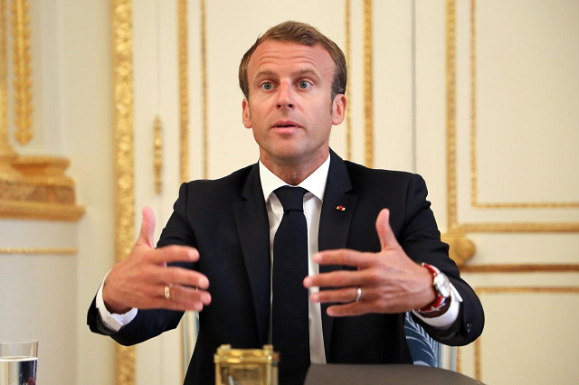 french president emmanuel macron gestures as he speaks during the weekly cabinet meeting following a government reshuffle the day before at the elysee palace in paris france september 5 2018 photo reuters french president emmanuel macron gestures as he speaks during the weekly cabinet meeting following a government reshuffle the day before at the elysee palace in paris france september 5 2018 photo reuters