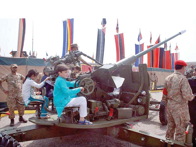 visitors viewing the arms ammunition put on display during a programme at karnal sher khan stadium photo app