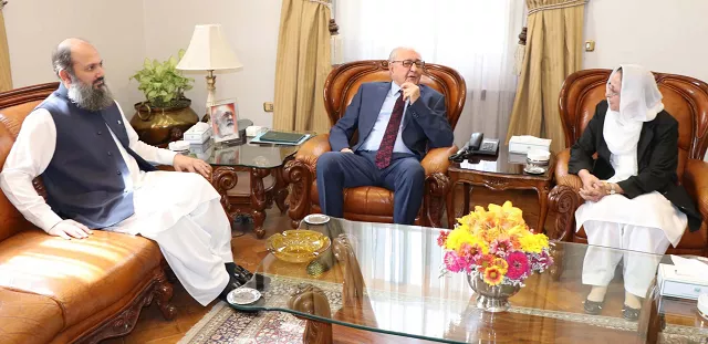 in this file photo dated sept 1 2018 balochistan governor muhammad khan achakzai is seen discussing provincial affairs with bhc chief justice syeda tahira safdar in quetta photo file in this file photo dated sept 1 2018 balochistan governor muhammad khan achakzai is seen discussing provincial affairs with bhc chief justice syeda tahira safdar in quetta photo file