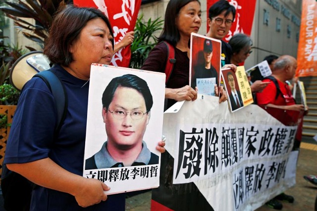 pro democracy activists during a demonstration photo reuters