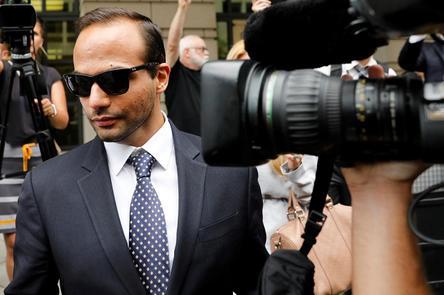 former trump campaign aide george papadopoulos leaves after his sentencing hearing at us district court in washington us september 7 2018 photo reuters former trump campaign aide george papadopoulos leaves after his sentencing hearing at us district court in washington us september 7 2018 photo reuters