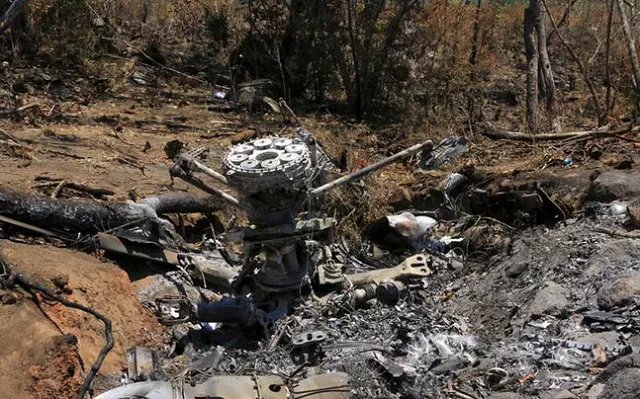 the chopper 039 s wreckage had been spotted on a forested hillside in neighbouring dhadhing district photo reuters the chopper 039 s wreckage had been spotted on a forested hillside in neighbouring dhadhing district photo reuters