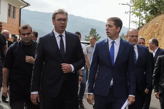 serbian president aleksandar vucic visits the gazivode dam near the village of gazivode kosovo september 8 2018 photo reuters serbian president aleksandar vucic visits the gazivode dam near the village of gazivode kosovo september 8 2018 photo reuters