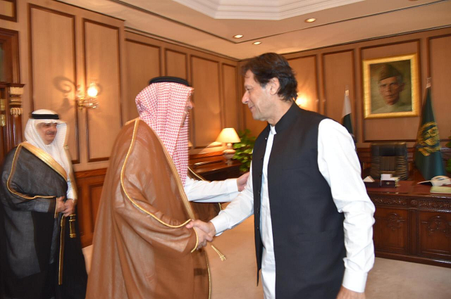 pm imran greets saudi information minister photo radio pakistan pm imran greets saudi information minister photo radio pakistan