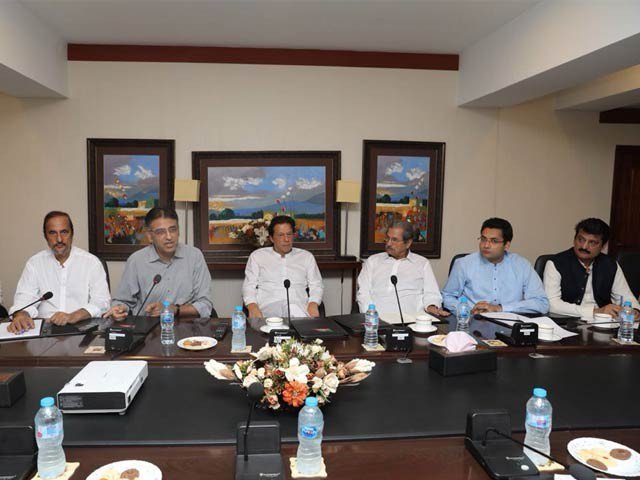 senior pti leadership deliberate over future media strategy in meeting chaired by imran khan photo express