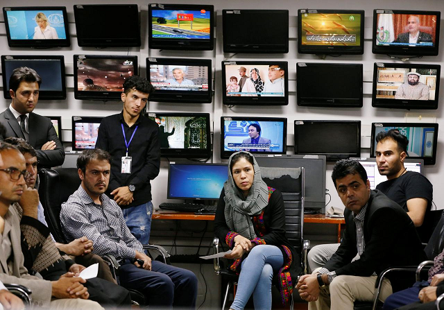 afghan journalists attend a meeting photo reuters