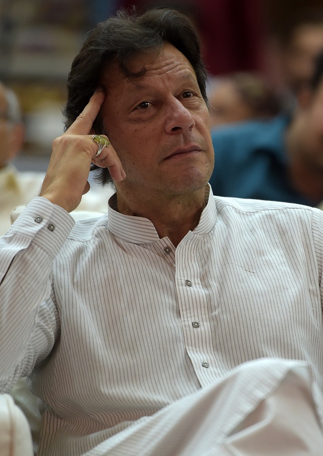 prime minister imran khan attends an election campaign rally in islamabad on june 20 2018 photo afp