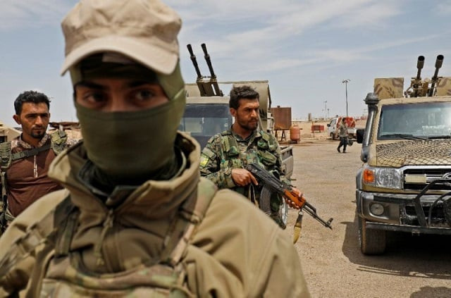an sdf commander says the assault relying on artillery and us led coalition air strikes has killed 15 is fighters photo afp file an sdf commander says the assault relying on artillery and us led coalition air strikes has killed 15 is fighters photo afp file