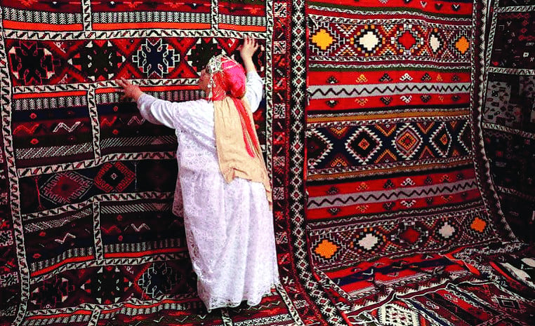 making one carpet can take four weeks photo afp