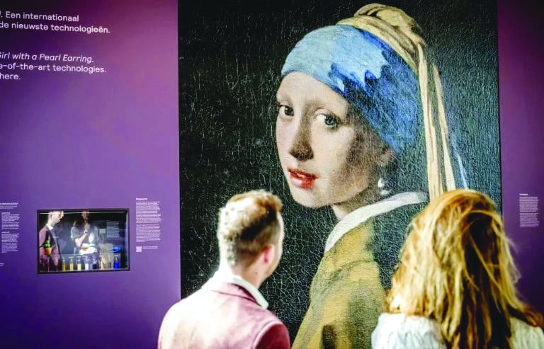 vermeer often drew the focus onto one spot in his works photo afp