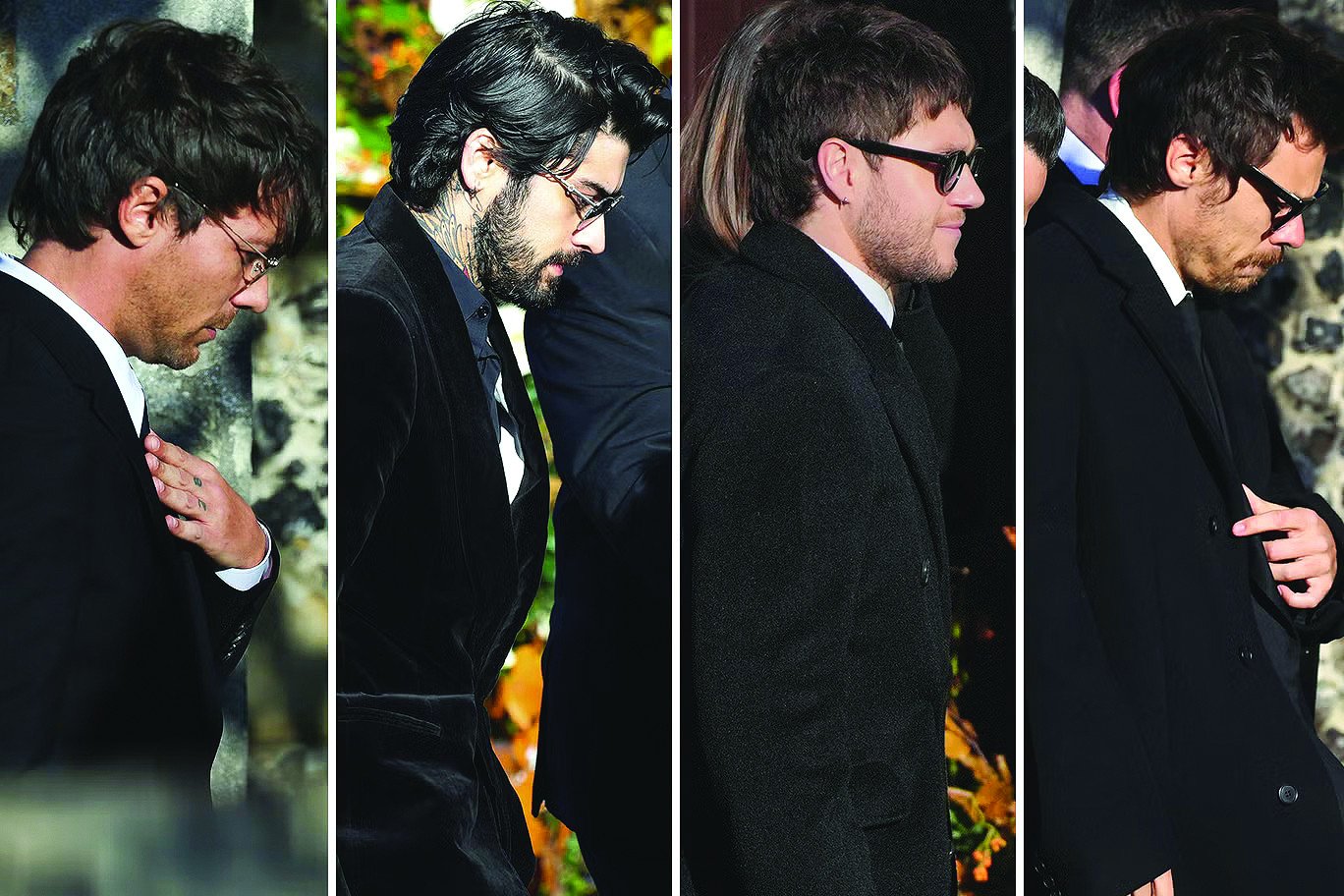 all remaining one direction stars attended the private service photos reuters