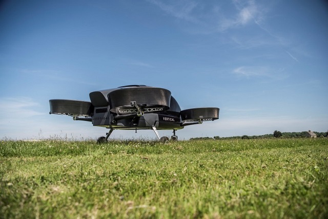 an image handed out on behalf of vertical aerospace shows its prototype of a flying taxi during a demonstration at costwold airport near kemble britain june 6 2018 photo reuters