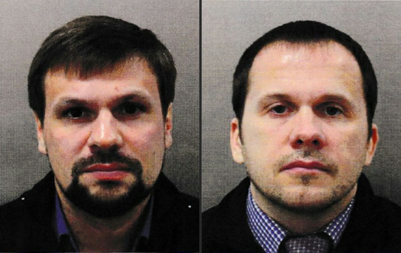 british authorities issued european arrest warrants for the two suspects identified as ruslan boshirov l and alexander petrov r photo afp