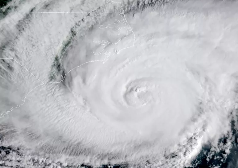 this noaa rammb satellite image shows hurricane florence off the us east coast photo afp this noaa rammb satellite image shows hurricane florence off the us east coast photo afp