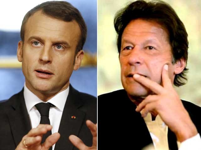 french president emmanuel macron late thursday night had a telephonic conversation with prime minister imran khan photo express