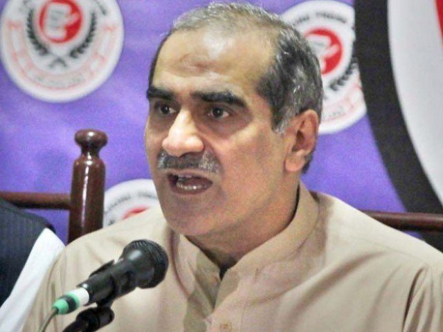 former railways minister khawaja saad rafique photo file