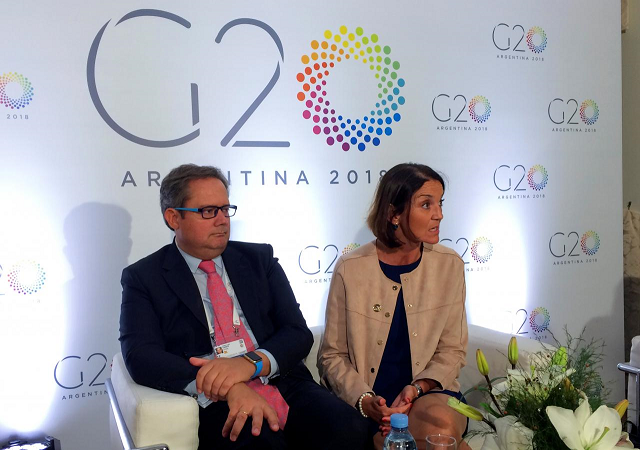 spain 039 s minister of industry trade and tourism maria reyes maroto talks to journalists next to spain 039 s director general for international trade and investment jose luis kaiser moreiras during g20 trade ministers meeting in mar del plata buenos aires argentina september 14 2018 photo reuters spain 039 s minister of industry trade and tourism maria reyes maroto talks to journalists next to spain 039 s director general for international trade and investment jose luis kaiser moreiras during g20 trade ministers meeting in mar del plata buenos aires argentina september 14 2018 photo reuters