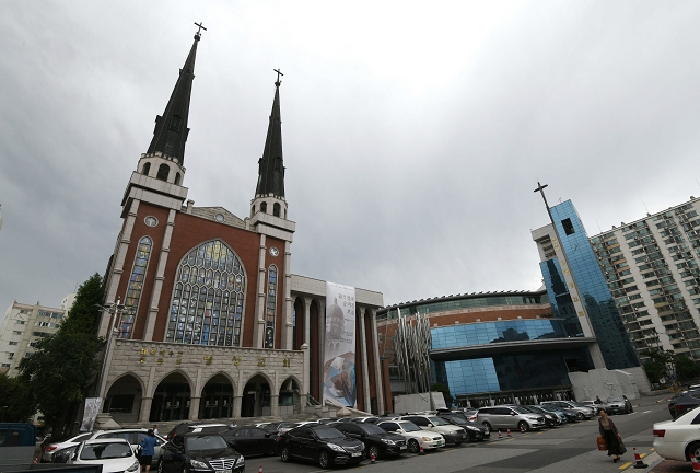 this picture taken on september 14 2018 shows the exterior of myungsung church in eastern seoul photo afp this picture taken on september 14 2018 shows the exterior of myungsung church in eastern seoul photo afp