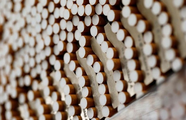 cigarettes are seen during the manufacturing process in the british american tobacco cigarette factory bat in bayreuth southern germany in this april 30 2014 file photograph photo reuters