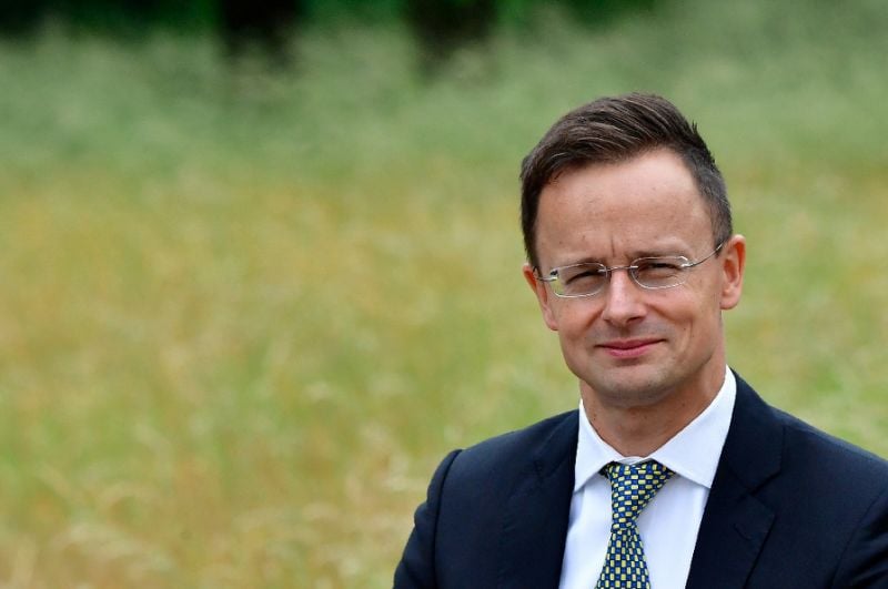 hungarian foreign minister peter szijjarto pictured june 2018 says it is quot obvious that the un officials spreading these lies about hungary are biased pro migration officials quot photo afp