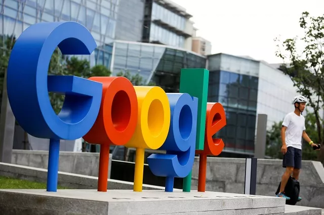 the brand logo of alphabet 039 s google is seen outside its office in beijing china august 8 2018 photo reuters the brand logo of alphabet 039 s google is seen outside its office in beijing china august 8 2018 photo reuters
