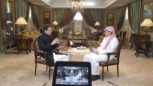 prime minister imran khan during an interview with al arabiya news channel 039 s general manager turki al dakhil photo coutesy al arabiya prime minister imran khan during an interview with al arabiya news channel 039 s general manager turki al dakhil photo coutesy al arabiya
