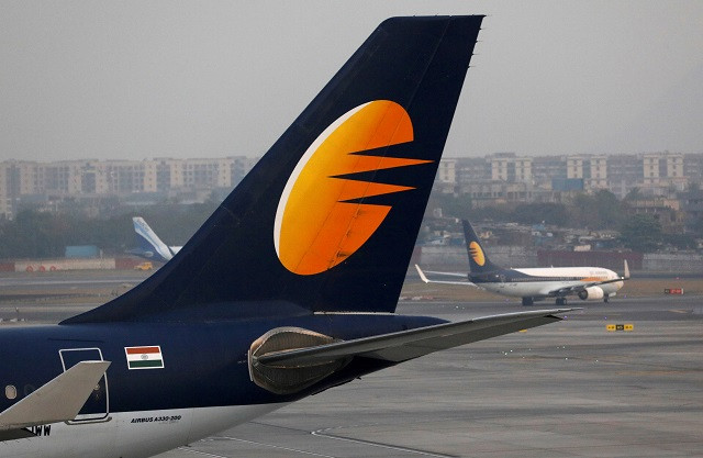 a jet airways plane is parked at the chhatrapi shivaji international airport in mumbai india photo reuters a jet airways plane is parked at the chhatrapi shivaji international airport in mumbai india photo reuters