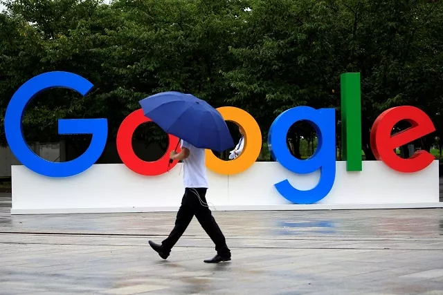 a google sign is seen during the waic world artificial intelligence conference in shanghai china september 17 2018 photo reuters a google sign is seen during the waic world artificial intelligence conference in shanghai china september 17 2018 photo reuters