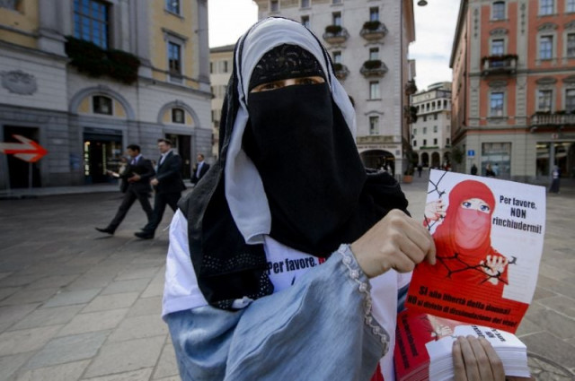 switzerland 039 s government last year opposed an initiative aimed at creating a nationwide burqa ban photo afp