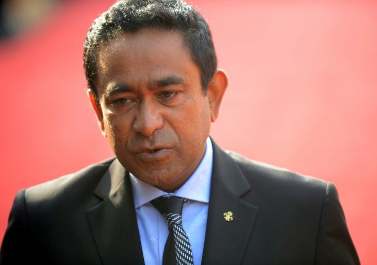 the asian network for free elections said the political environment in the tourist paradise was heavily tipped in favour of president abdulla yameen and they did not expect a fair contest photo afp