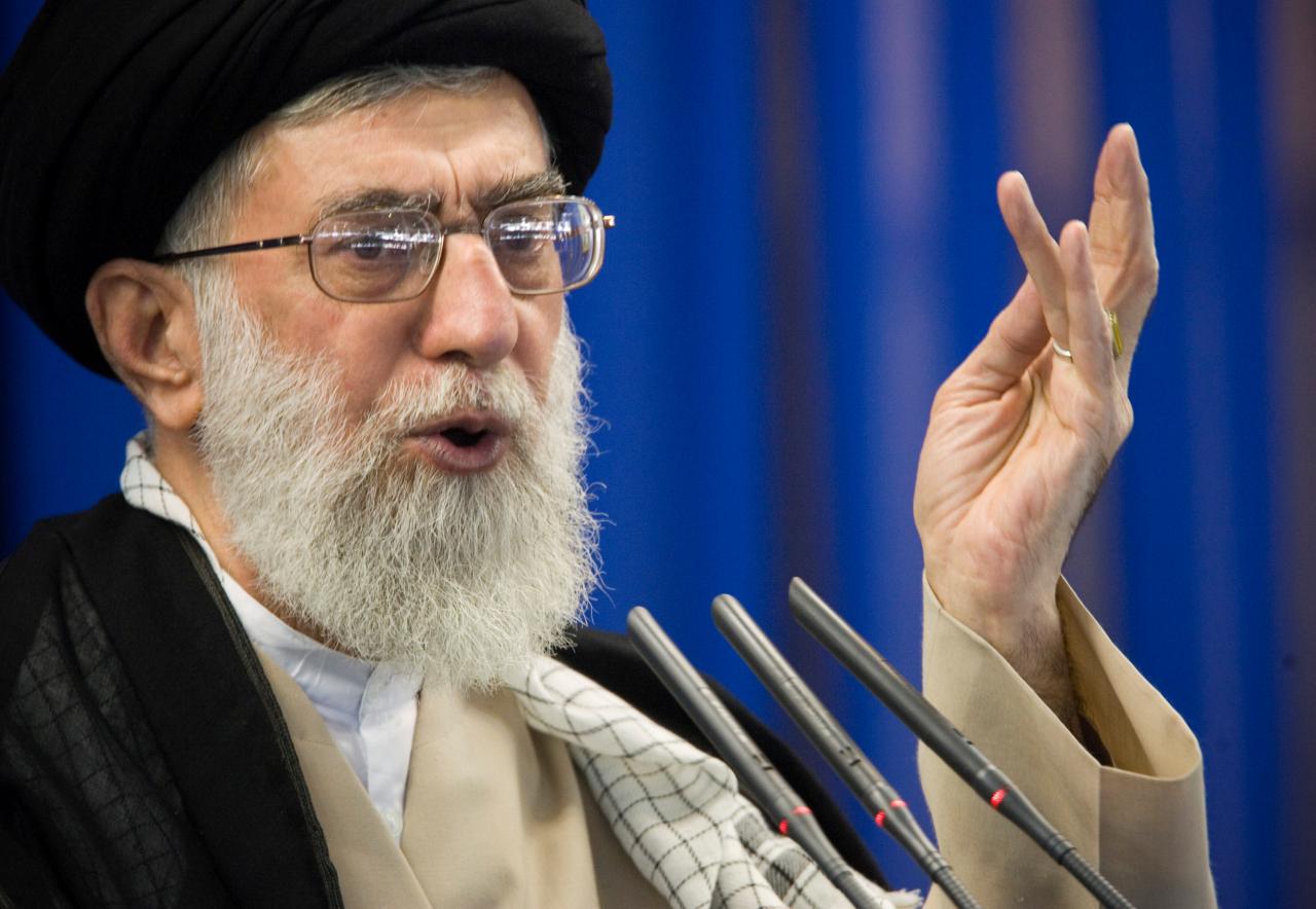 iran s khamenei blames gulf arab states for military parade attack