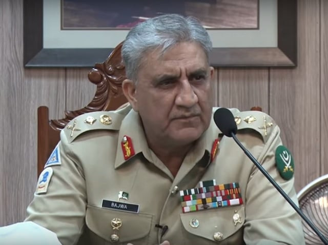 general qamar javed bajwa visits pakistan military academy kakul on monday screengrab general qamar javed bajwa visits pakistan military academy kakul on monday screengrab