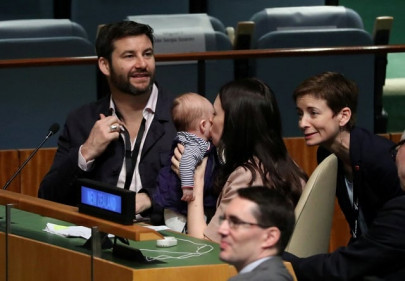 new zealand pm brings baby to un assembly new zealand pm brings baby to un assembly