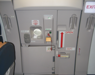 mid air scare indian passenger mistakes aircraft exit door for toilet