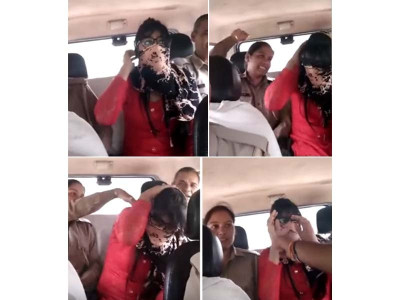 watch hindu woman thrashed by police for marrying muslim man