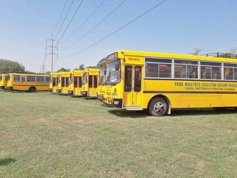 busses allocated for students of fde schools and colleges photo express