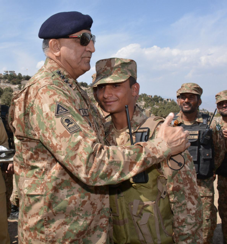 gen qamar embraces a soldier during his north waziristan trip photo ispr gen qamar embraces a soldier during his north waziristan trip photo ispr