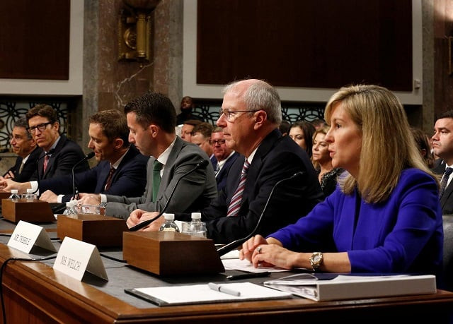tech companies testifying before the senate commerce science and transportation committee on safeguards for consumer data privacy in washington us september 26 2018 photo reuters tech companies testifying before the senate commerce science and transportation committee on safeguards for consumer data privacy in washington us september 26 2018 photo reuters