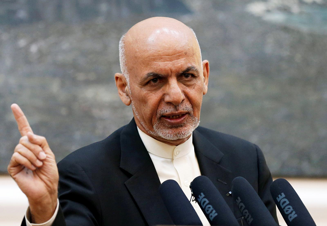 ghani s visit to ghazni was aimed at assessing the security situation in the city photo reuters