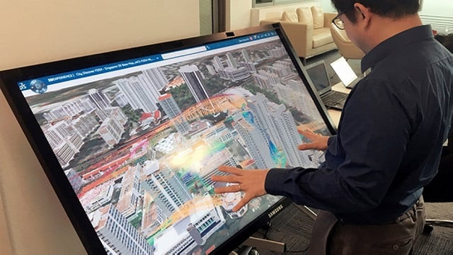 george loh showcases a detailed 3d model of the city state that will be fed with big data and could assist in everything from urban planning to disaster mitigation photo reuters george loh showcases a detailed 3d model of the city state that will be fed with big data and could assist in everything from urban planning to disaster mitigation photo reuters