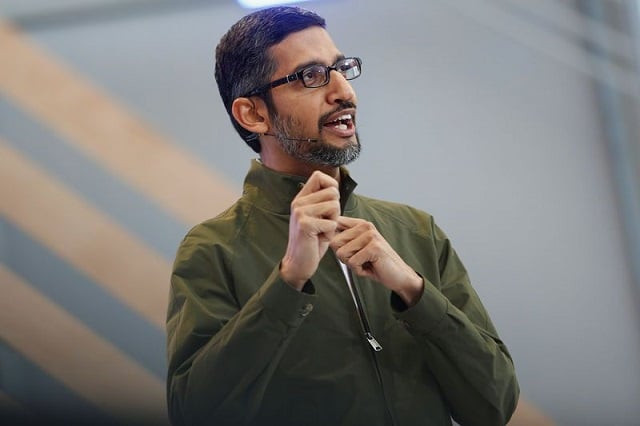 google ceo sundar pichai speaks on stage during the annual google i o developers conference in mountain view california may 8 2018 photo reuters google ceo sundar pichai speaks on stage during the annual google i o developers conference in mountain view california may 8 2018 photo reuters
