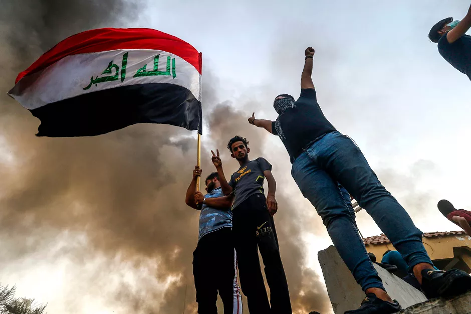 the move to shut the consulate has come after weeks of protests in basra over unemployment in this picture iraqi protesters wave a national flag while demonstrating outside the burnt down local government headquarters in basra photo afp the move to shut the consulate has come after weeks of protests in basra over unemployment in this picture iraqi protesters wave a national flag while demonstrating outside the burnt down local government headquarters in basra photo afp