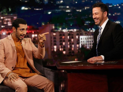 riz ahmed reprises mogambo khush hua on jimmy kimmel live